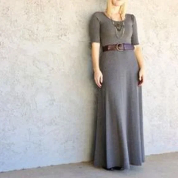 chinese dress ladies Macy V-Neck Maxi Dress  lularoe